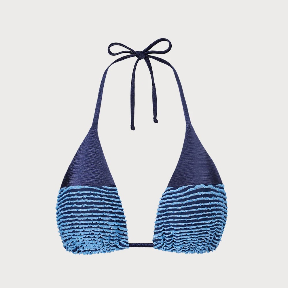 Berlook Textured Frill Triangle Bikini Set - Picture 7 of 8